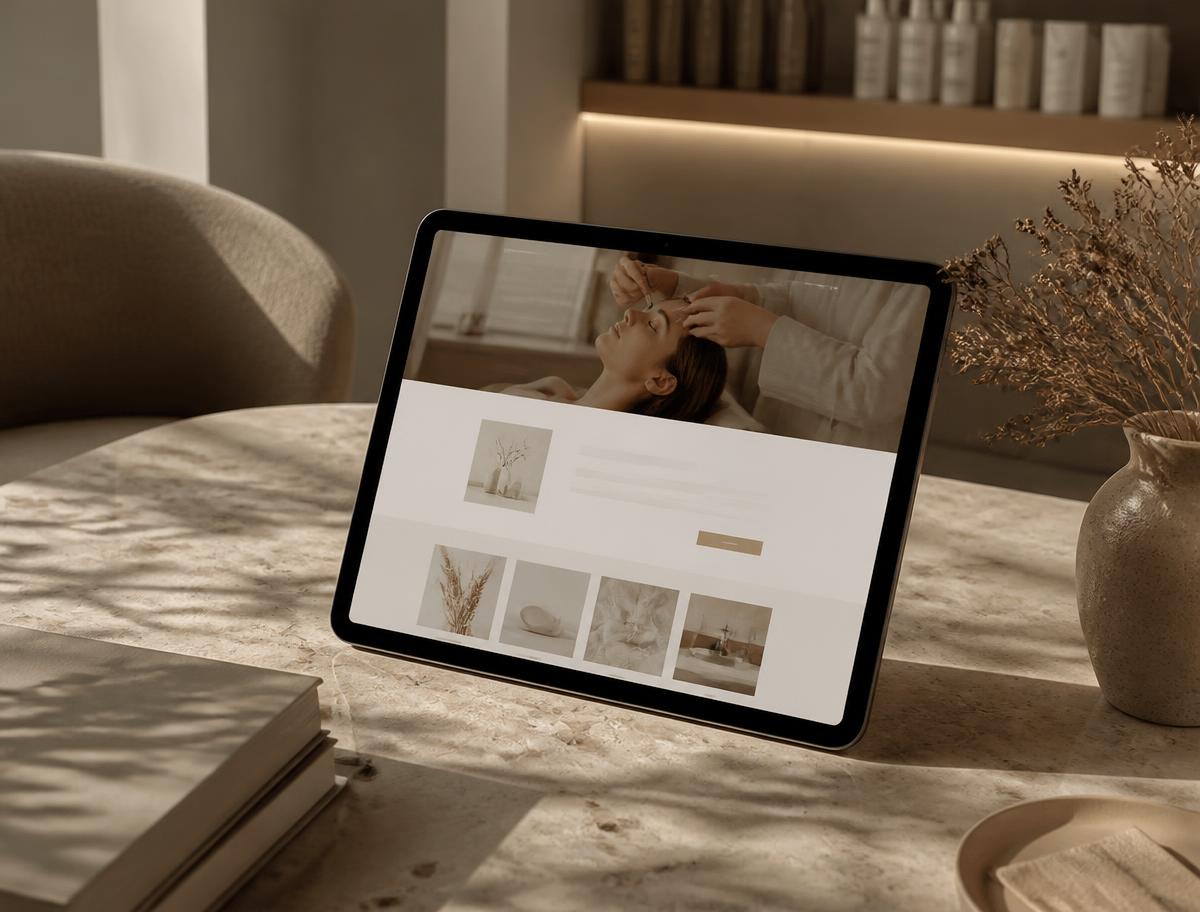 Luna Beauty Studio website concept